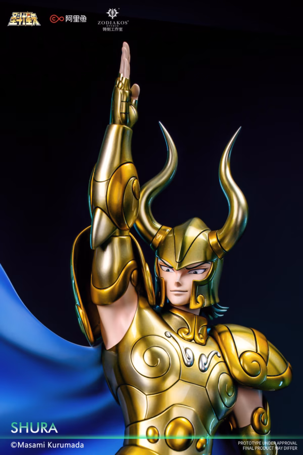 Saint Seiya Zodiakos Studio Gold Saint Shura Licensed Resin Statue 4