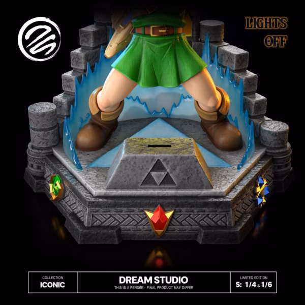 The Legend of Zelda Dream Studio Ocarina Of Time Link Pulling Master Sword Resin Statue 9