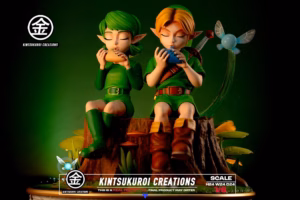 The Legend of Zelda Kintsukuroi Creations Link x Saria Diorama Resin Statue