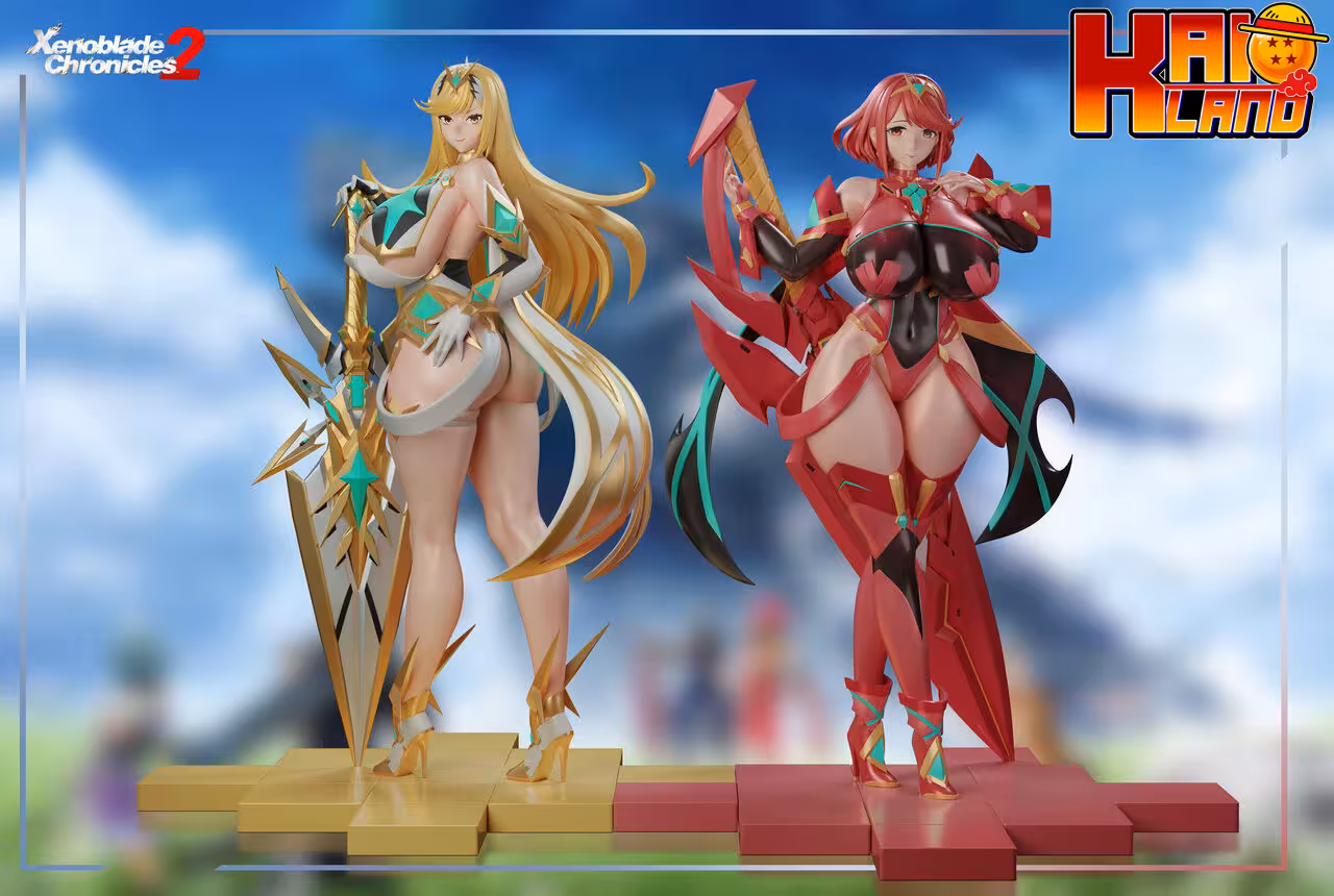 Xenoblade Chronicles BGA Studio Mythra x Pyra Resin Statue