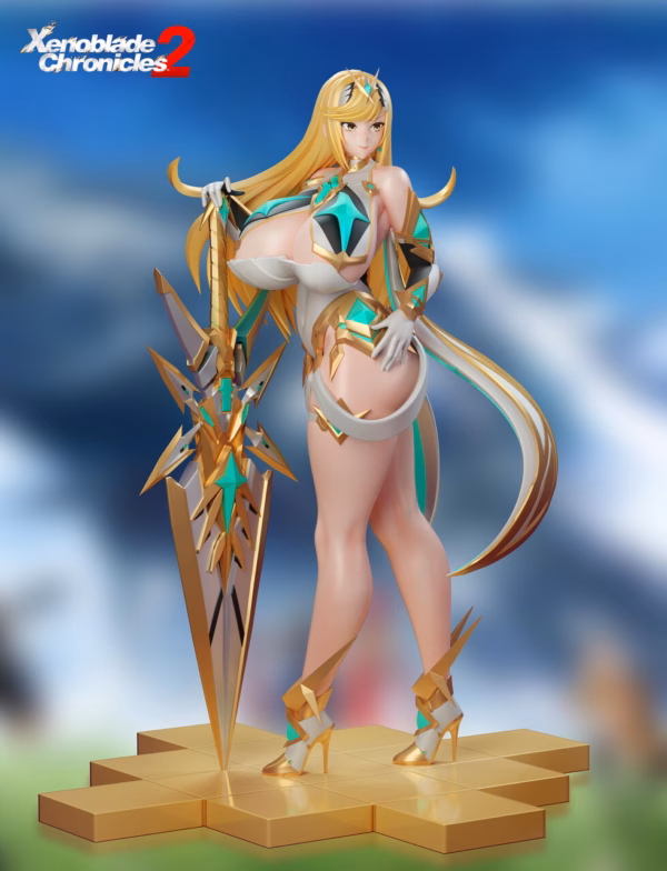 Xenoblade Chronicles BGA Studio Mythra x Pyra Resin Statue 2