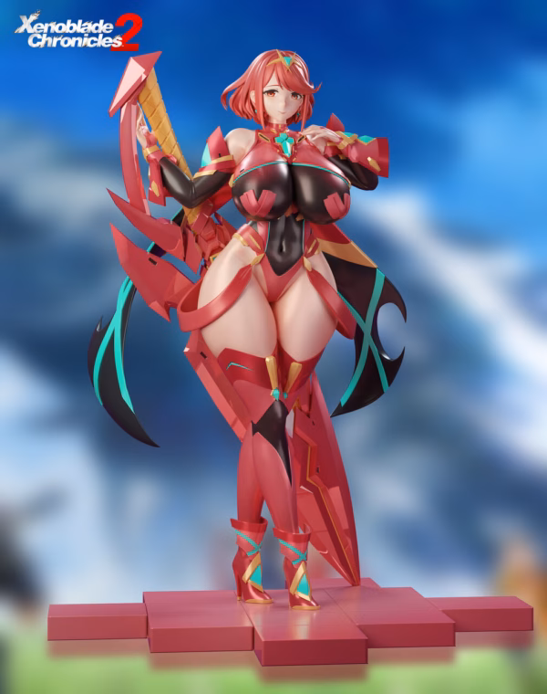 Xenoblade Chronicles BGA Studio Mythra x Pyra Resin Statue 5