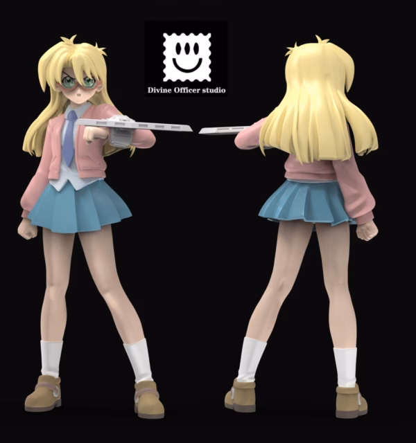 YuGiOh Divine Officer Studio Doma Arc Rebecca Hawkins Resin Statue 1
