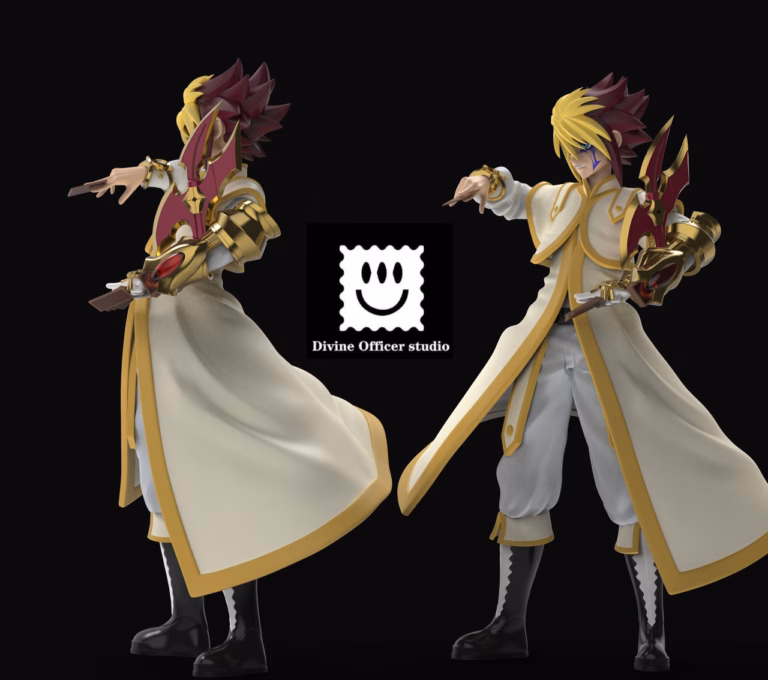 Yugioh Divine Officer Studio Quattro Resin Statue