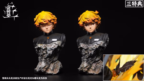 kimetsu no yaiba XinLou Studio Infinity Castle Agatsuma Zenitsu Resin Statue 3