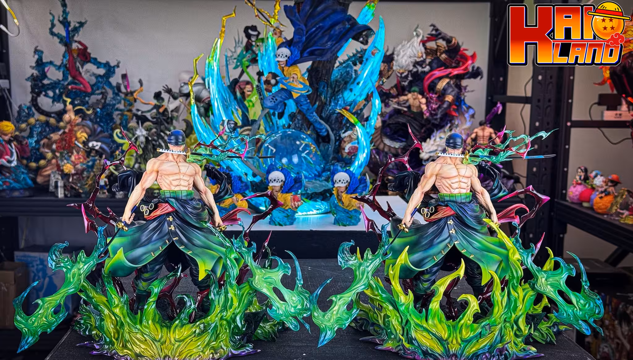 One Piece LX Studio x SY Studio Zoro King of Hell Resin Statue