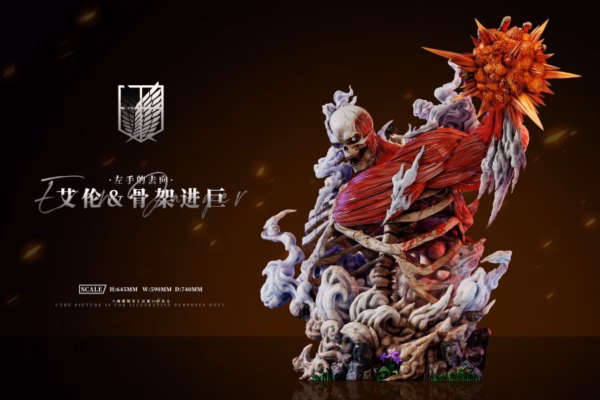 Attack on Titan AZ Studio The Left Hands Fate Eren x Titan Skeleton Resin Statue 3
