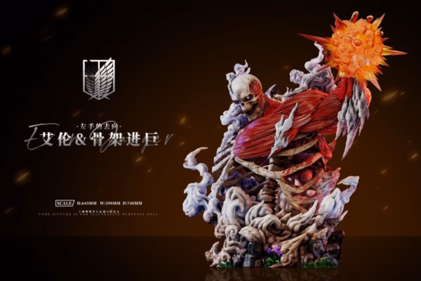 Attack on Titan AZ Studio The Left Hands Fate Eren x Titan Skeleton Resin Statue 4