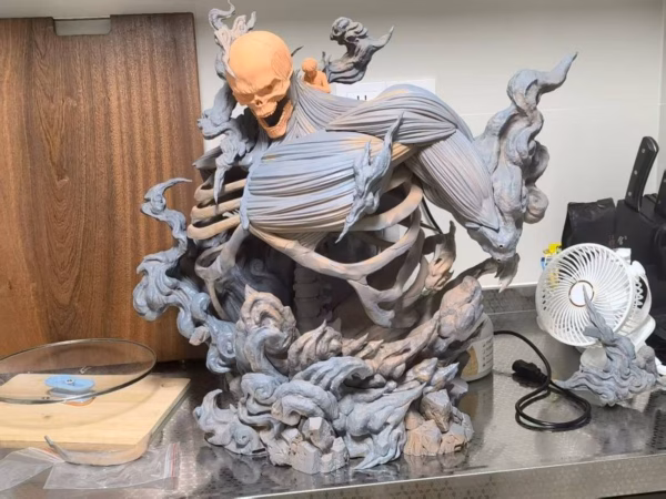 Attack on Titan AZ Studio The Left Hands Fate Eren x Titan Skeleton Resin Statue 7