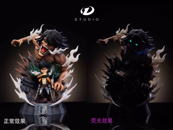 Attack on Titan D Studio Eren x Attack Titan Resin Statue 3