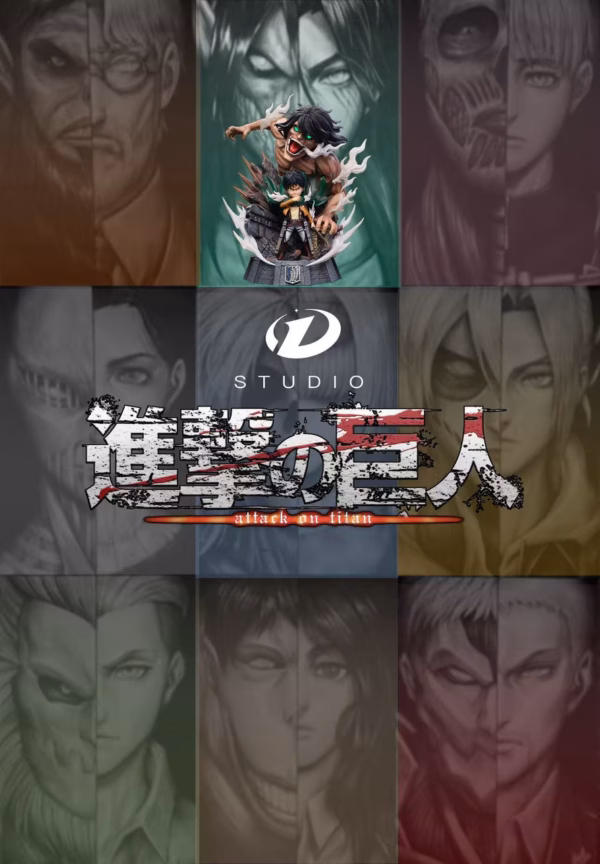 Attack on Titan D Studio Eren x Attack Titan Resin Statue 5