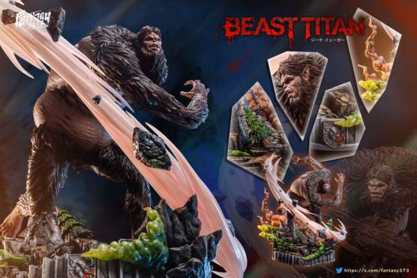 Attack on Titan Fantasy Studio Beast Titan Resin Statue 7