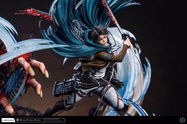 Attack on Titan Hertz Studio Levi vs Zeke V2 Resin Statue 4