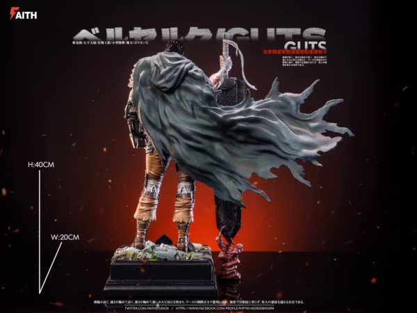 Berserk Faith Studio Guts Resin Statue 2