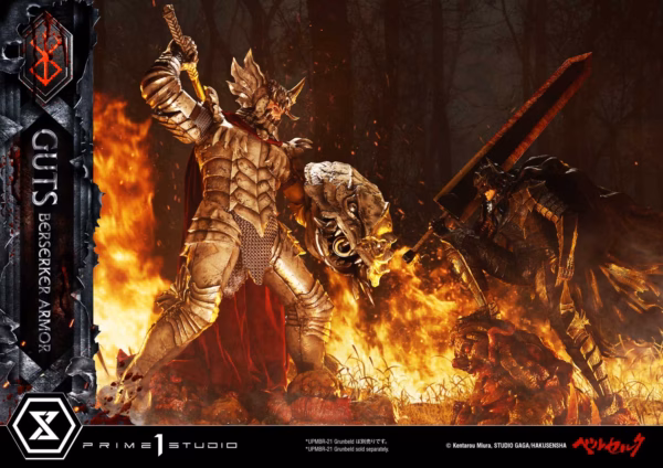 Berserk Prime 1 Studio Guts Berserker Armor Licensed Resin Statue 8