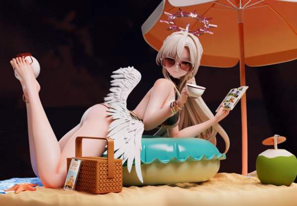 Blue Archive Mi Yin Studio Swimsuit Kirifuji Nagisa Resin Statue 1