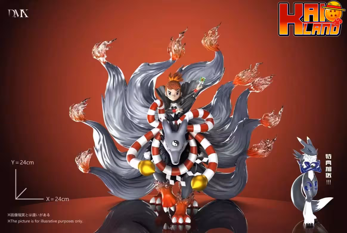 Digimon DMX Studio Makino Ruki X Kyubimon Resin Statue