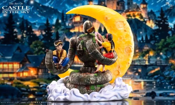 Castle in the Sky Wu Yu Studio Embrace of Love Laputian Robo X Sheeta X Pazu Resin Statue 1