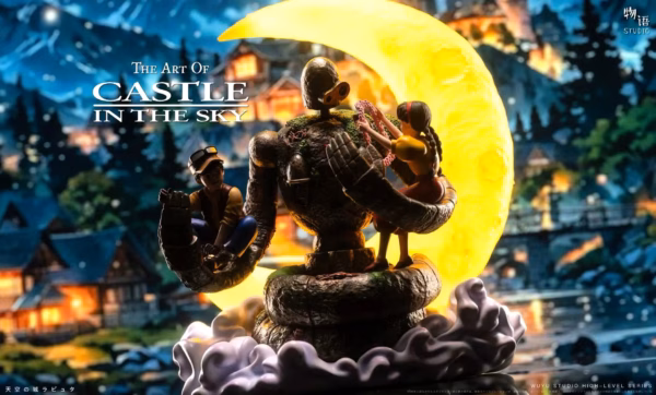 Castle in the Sky Wu Yu Studio Embrace of Love Laputian Robo X Sheeta X Pazu Resin Statue 4