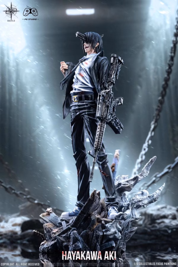 Chainsaw Man Dazzle x PG Studio Hayakawa Aki Resin Statue 2