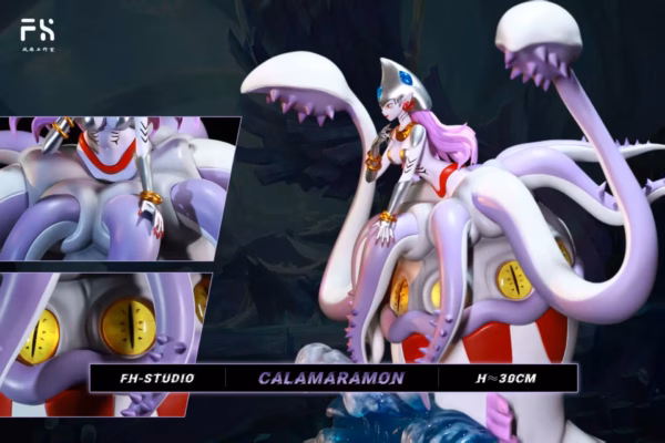Digimon FH Studio Calmaramon Resin Statue 3