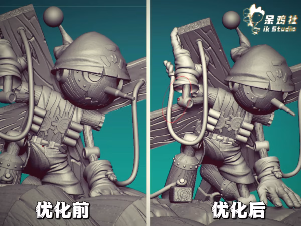 Digimon IK Studio Pinochimon Resin Statue 4