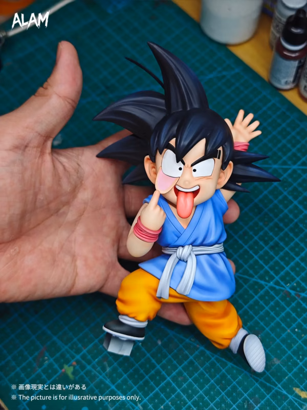 Dragon Ball Alam Studio Wanted Grimace Goku Resin Statue 2