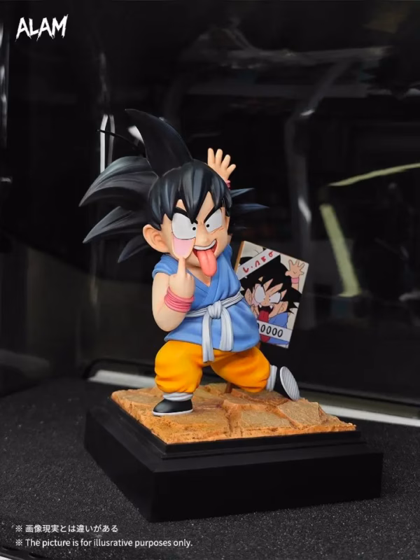 Dragon Ball Alam Studio Wanted Grimace Goku Resin Statue 3