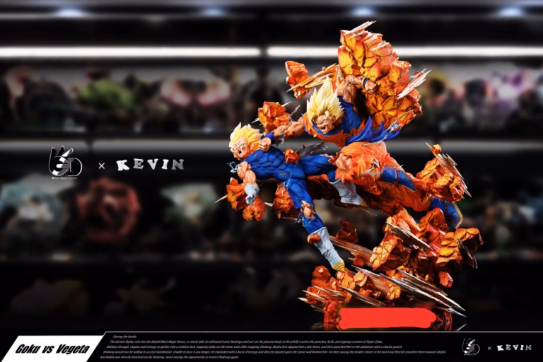 Dragon Ball Grand Design Studio Goku vs Majin Vegeta Resin Statue
