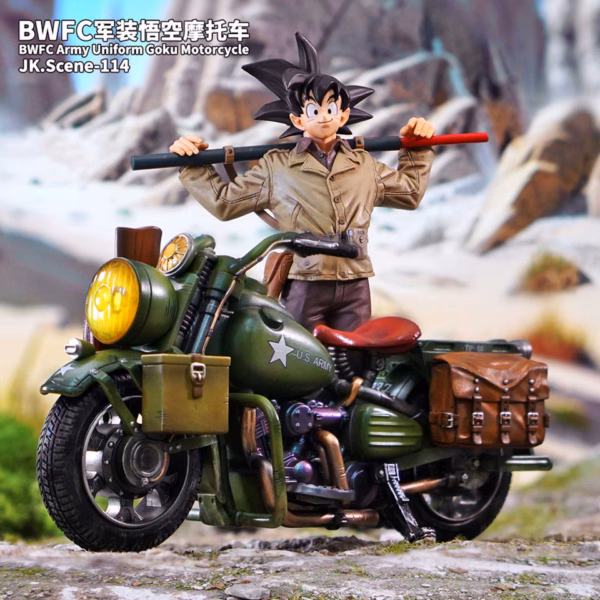 Dragon Ball Jacksdo Studio DB Vehicle Army Motorcycle Resin Statue 6