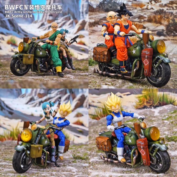 Dragon Ball Jacksdo Studio DB Vehicle Army Motorcycle Resin Statue 7