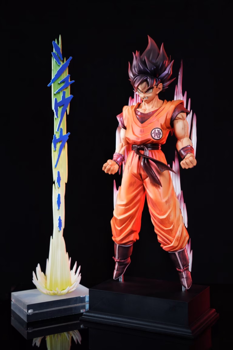 Dragon Ball JuannXjackie Studio Son Goku Kaioken Resin Statue