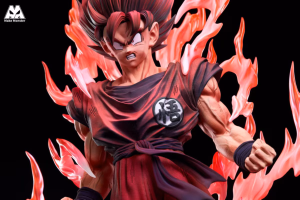 Dragon Ball Make Monster Studio Kaioken Goku Resin Statue 5