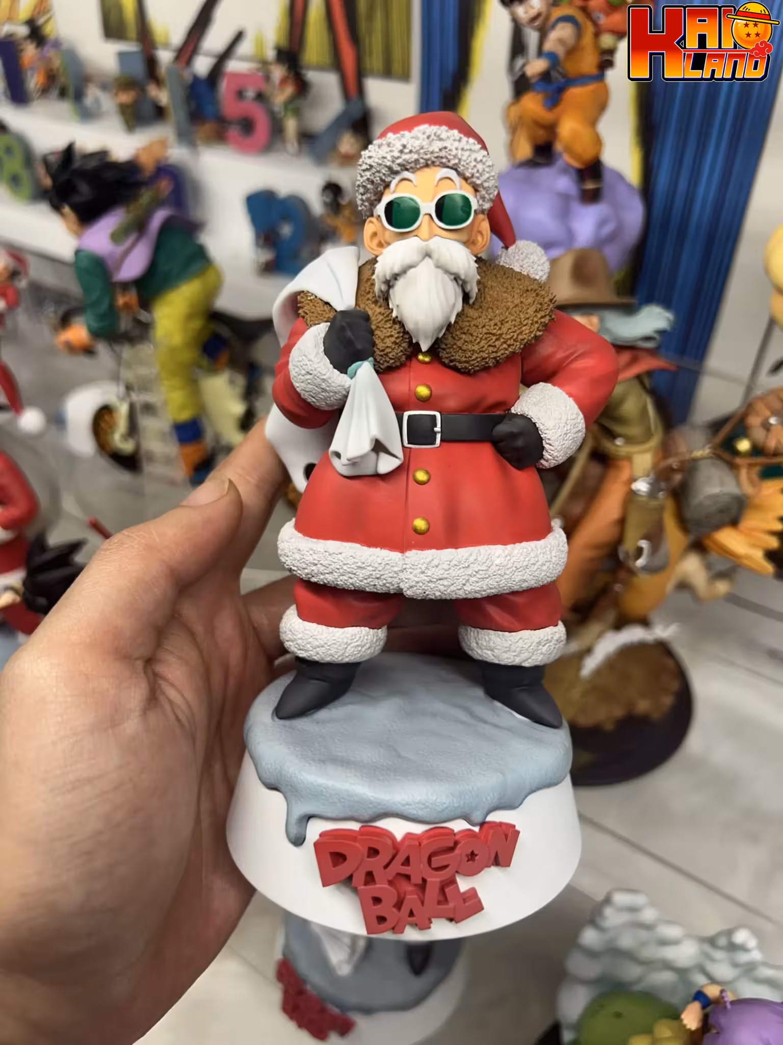 Dragon Ball Shi Guang Ji Studio Christmas Master Roshi x Krilin Resin Statue