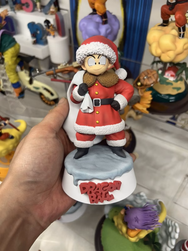 Dragon Ball Shi Guang Ji Studio Christmas Master Roshi x Krilin Resin Statue 2