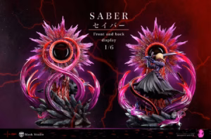 Fate Stay Night Mask Studio Black Saber Resin Statue