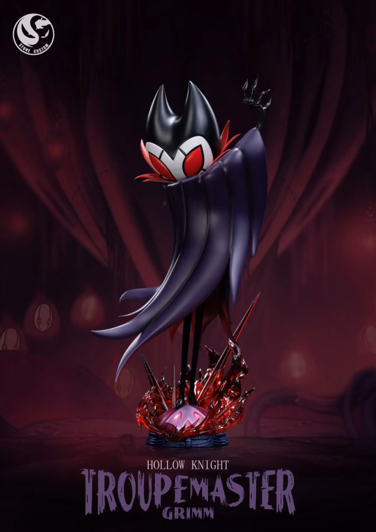 Hollow Knight Stone Custom Studio Troupe Master Grimm Resin Statue