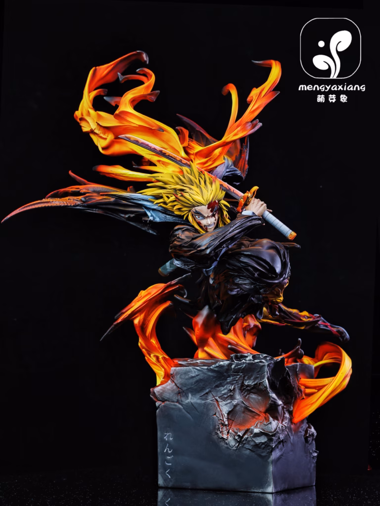 Kimetsu No Yaiba Meng Ya Xiang Studio Rengoku Kyoujurou Resin Statue