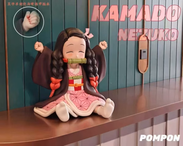 Kimetsu no Yaiba Pom Pon Studio Nezuko Kamado Resin Statue 1