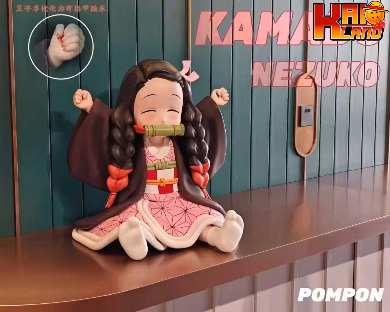 Kimetsu no Yaiba Pom Pon Studio Nezuko Kamado Resin Statue