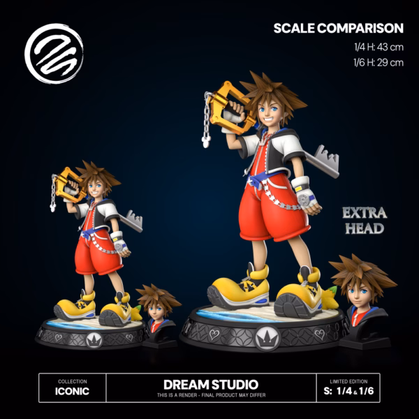 Kingdom Hearts Dream Studio Sora Resin Statue 1