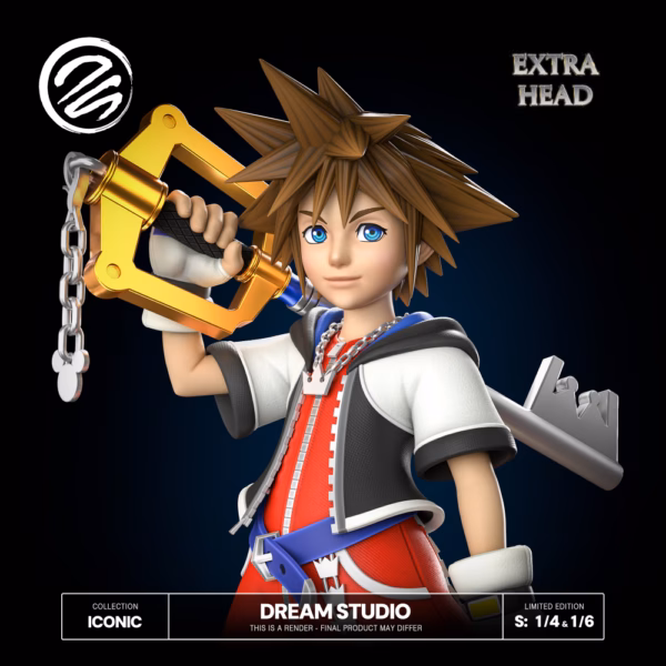 Kingdom Hearts Dream Studio Sora Resin Statue 7
