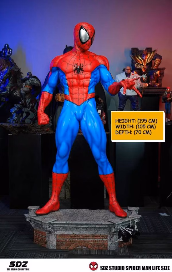 Marvel SDZ Studio Spider Man Life Size Resin Statue 5