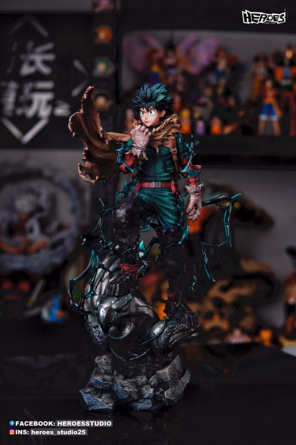 My Hero Academia Heroes Studio Dark Deku Izuku Midoriya Resin Statue 4