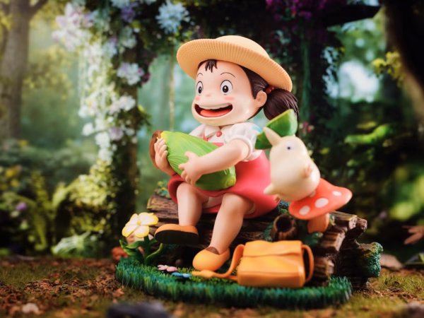 My Neighbor Totoro Long Miao Studio Hayao Miyazakis Ecological Scene Mei Holding Corn Resin Statue 5