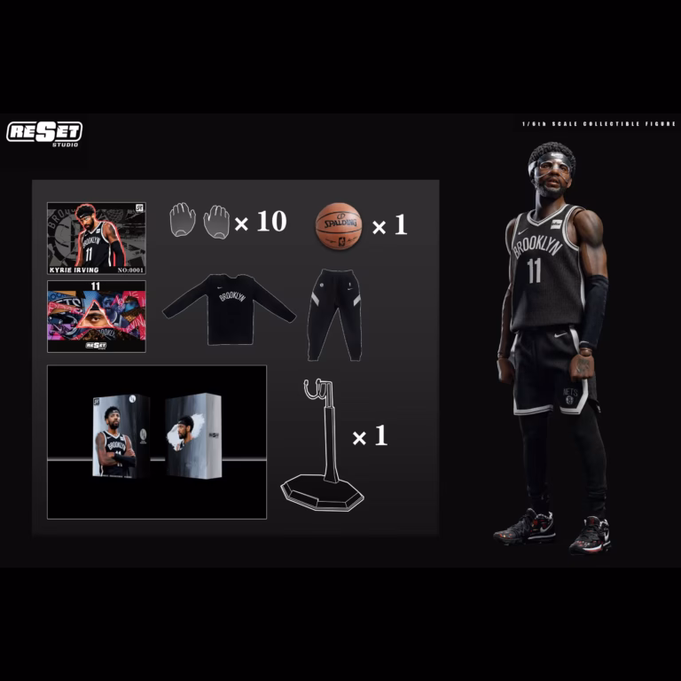 NBA Reset Studio Nets Masked Kyrie Irving Collectible Action Figure