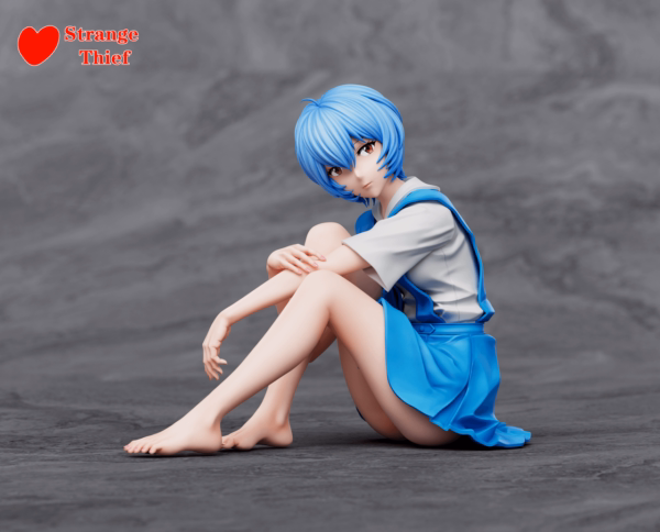 Neo Genesis Evangelion Strange Thief Studio School Uniform Asuka x Rei Resin Statue 2