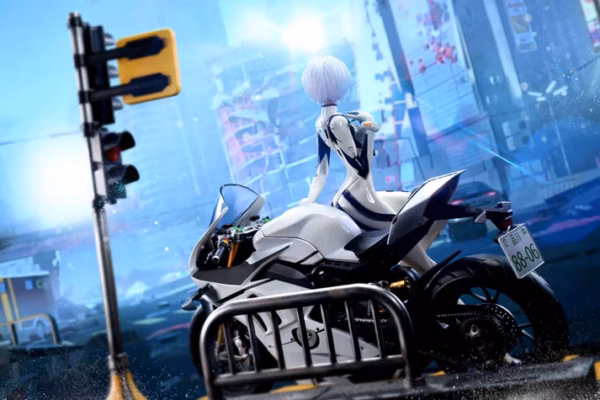 Neon Genesis Evangelion KOL Studio Ayanami Rei Motorcycle Resin Statue 4