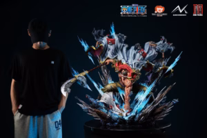 One Piece Jimei Palace x AniKingdom Studio Whitebeard Edward Newgate Vs Akainu Licensed Resin Statue