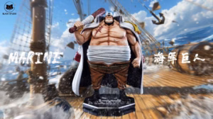 One Piece Black Studio Marine Giant Vice Admiral Resin Statue